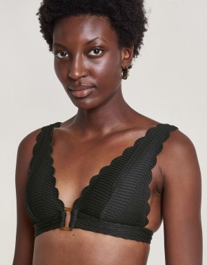 Black Women's Monsoon Una Bikini Tops | ZGM-6470