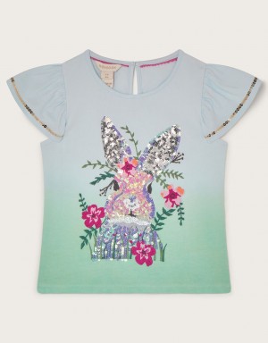 Blue Kids' Monsoon Embellished Bunny Tops | CDX-7036