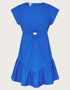 Blue Kids' Monsoon O-Ring Cut-Out Dress | KRV-7167