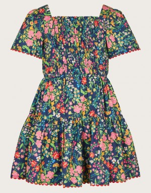 Blue Kids' Monsoon Paisley Print Dress | MYX-3198