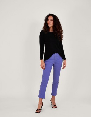 Blue Women's Monsoon Safaia Cropped Skinny in Sustainable Cotton Jeans | ZNJ-6983