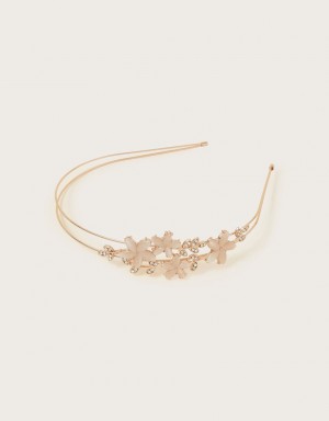 Gold Kids' Monsoon Jewel Flower Headband | CDN-9926