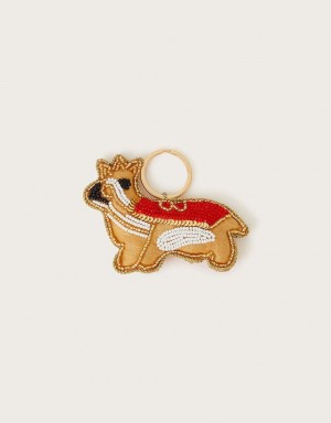 Gold Women's Monsoon Corgi Keyring | NRA-3110