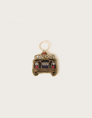 Gold Women's Monsoon London Taxi Keyring | CDM-2983