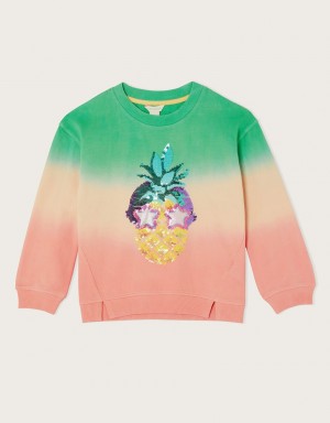 Green Kids' Monsoon Fun Pineapple Sweat Tops | ENZ-6504