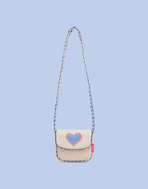 Multicolor Kids' Monsoon Sunuva Heart Cross-Body Bags | NYD-2998