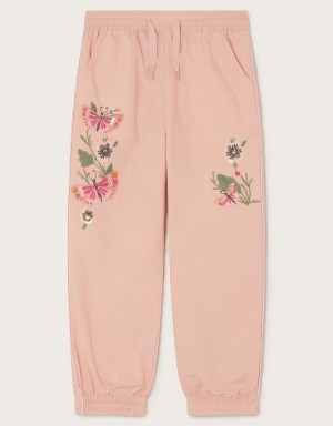 Pink Kids' Monsoon Embroidered Cargo Pants | RDF-7515