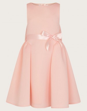 Pink Kids' Monsoon Molly Scuba Bridesmaid Dress | QQT-7783