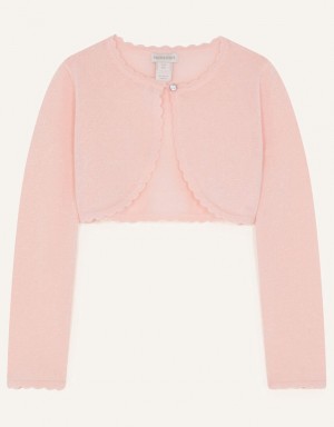 Pink Kids' Monsoon Niamh Cardigan | VQY-6531