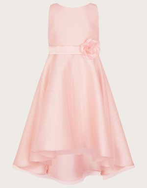 Pink Kids' Monsoon Tuberose High Low Bridesmaid Dress | DSC-5175