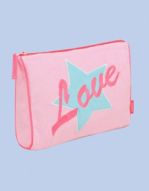 Pink Women's Monsoon Sunuva Love Wash Bags | KAZ-8167