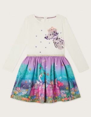 Purple Kids' Monsoon Dog Garden Party Dress | FTS-6620