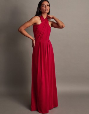 Red Women's Monsoon Thea Multiway Bridesmaid Dress | PEU-2005