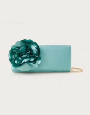 Turquoise Women's Monsoon Corsage Occasion Bags | LME-6941