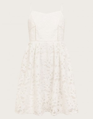 White Kids' Monsoon Corded Lace Prom Dress | JJZ-4879