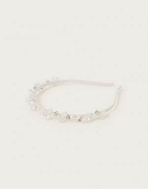 White Kids' Monsoon Prom Jewel Headband | UBU-5379