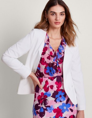 White Women's Monsoon Erica Occasion Jacket | ZVN-3465