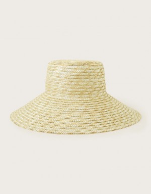 Yellow Women's Monsoon Wide Brim Hats | ADV-1487