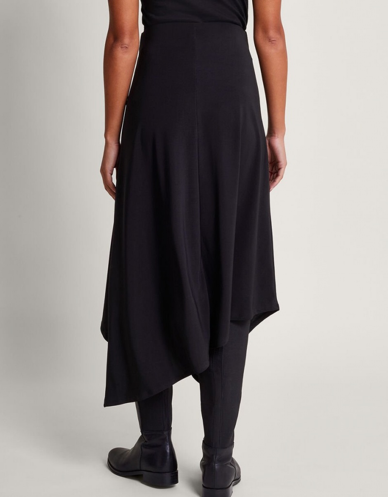 Black Women's Monsoon Fenn Flare Skirts | GQI-8884