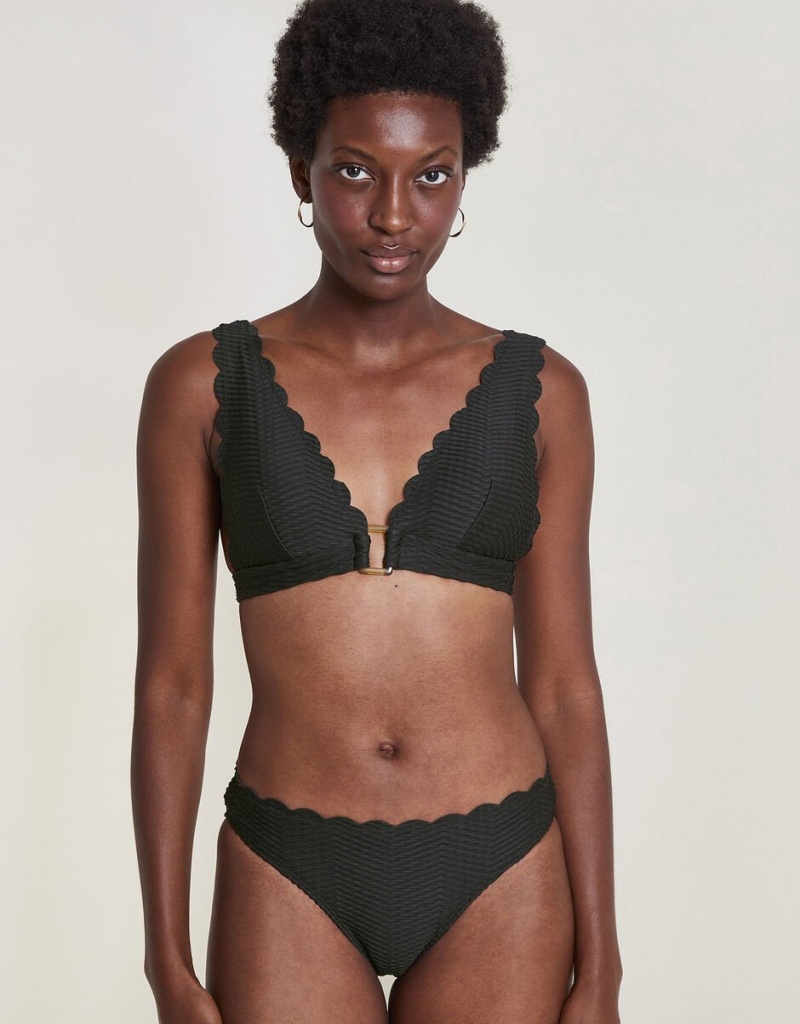 Black Women's Monsoon Una Bikini Tops | ZGM-6470