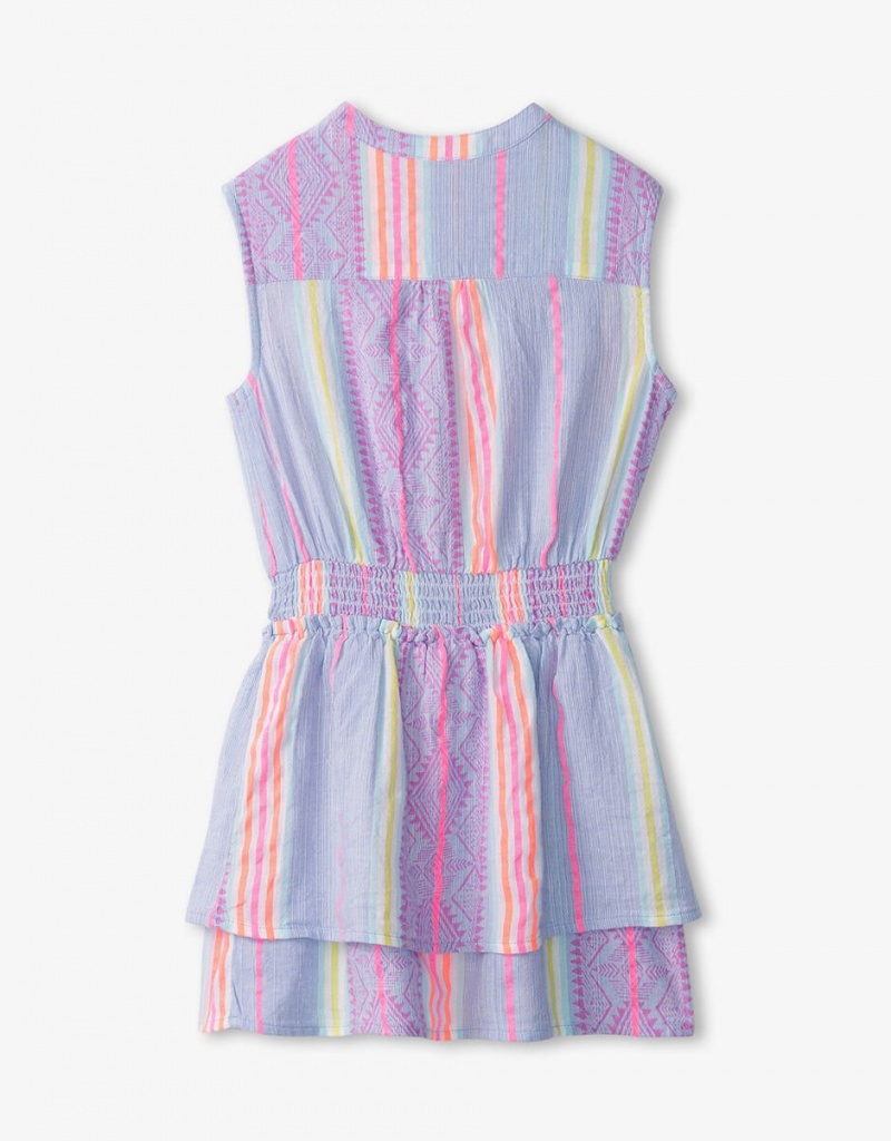 Blue Kids' Monsoon Hatley Bohemian Smocked Dress | TUP-1201