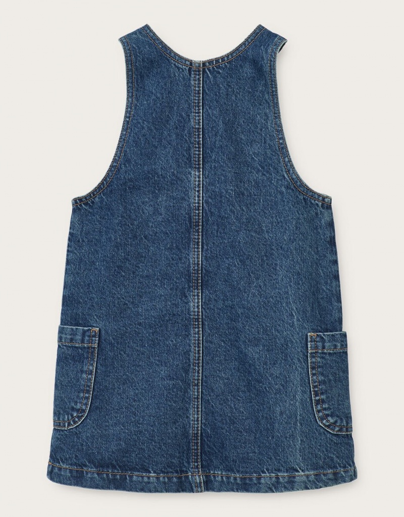 Blue Kids' Monsoon Liewood Maddie Denim Dress | AYN-4745