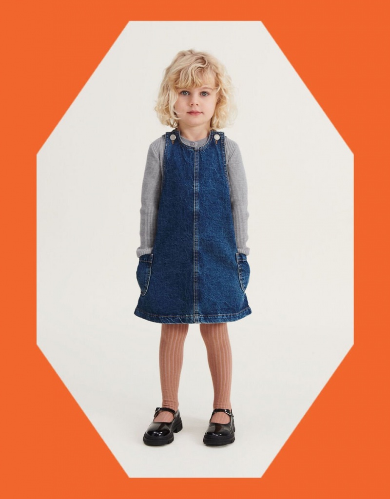 Blue Kids\' Monsoon Liewood Maddie Denim Dress | AYN-4745