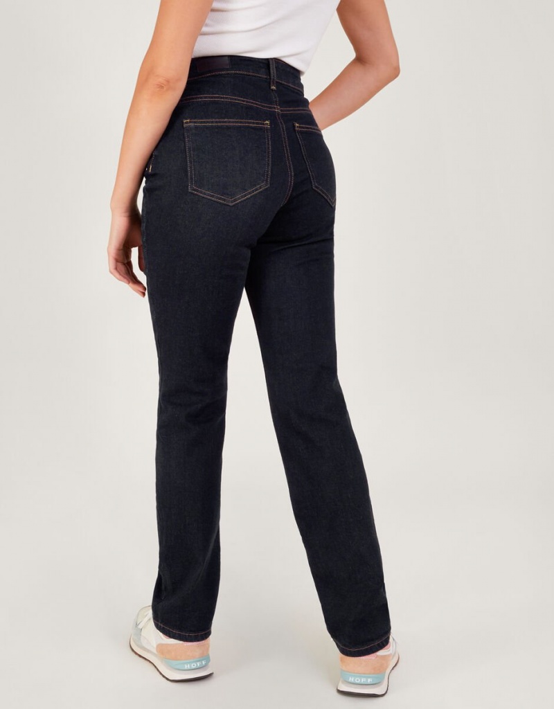 Blue Women's Monsoon Bella Straight Denim with Sustainable Cotton Jeans | YQP-3207