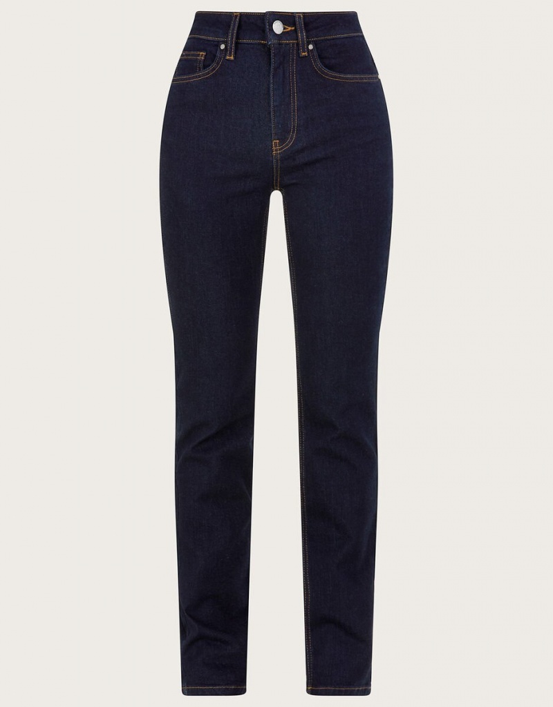 Blue Women's Monsoon Bella Straight Denim with Sustainable Cotton Jeans | YQP-3207