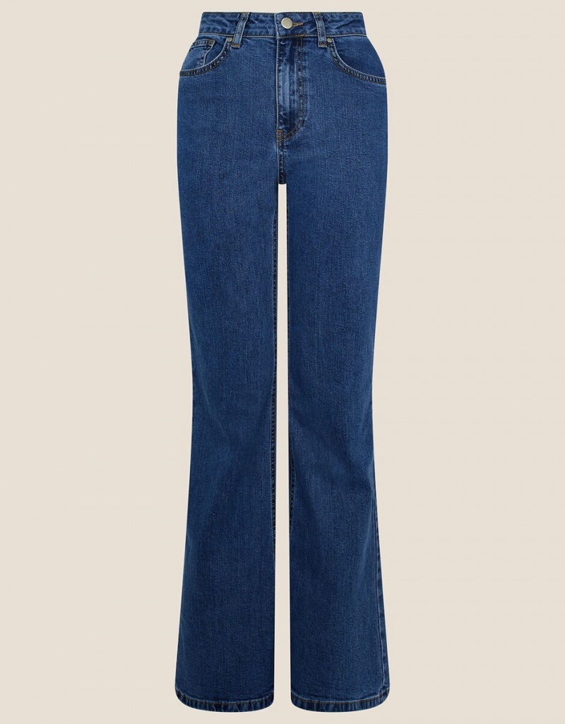 Blue Women's Monsoon Fifi Flared Jeans | QXH-5930