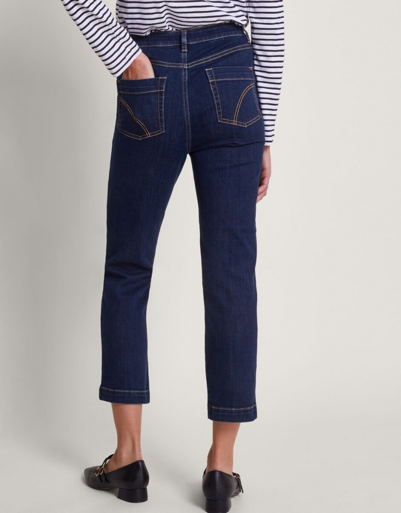 Blue Women's Monsoon Safaia 7/8 Denim Jeans | IAT-7839