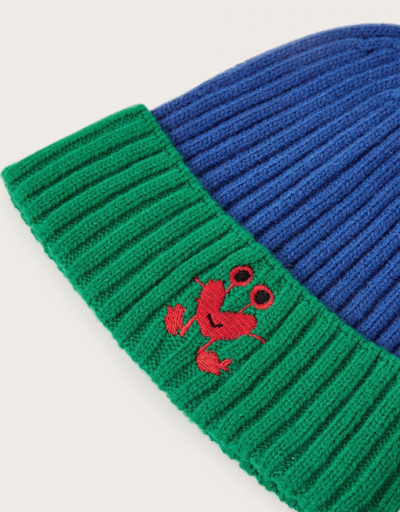 Green Kids' Monsoon Monster Beanie Hats | VQF-8314