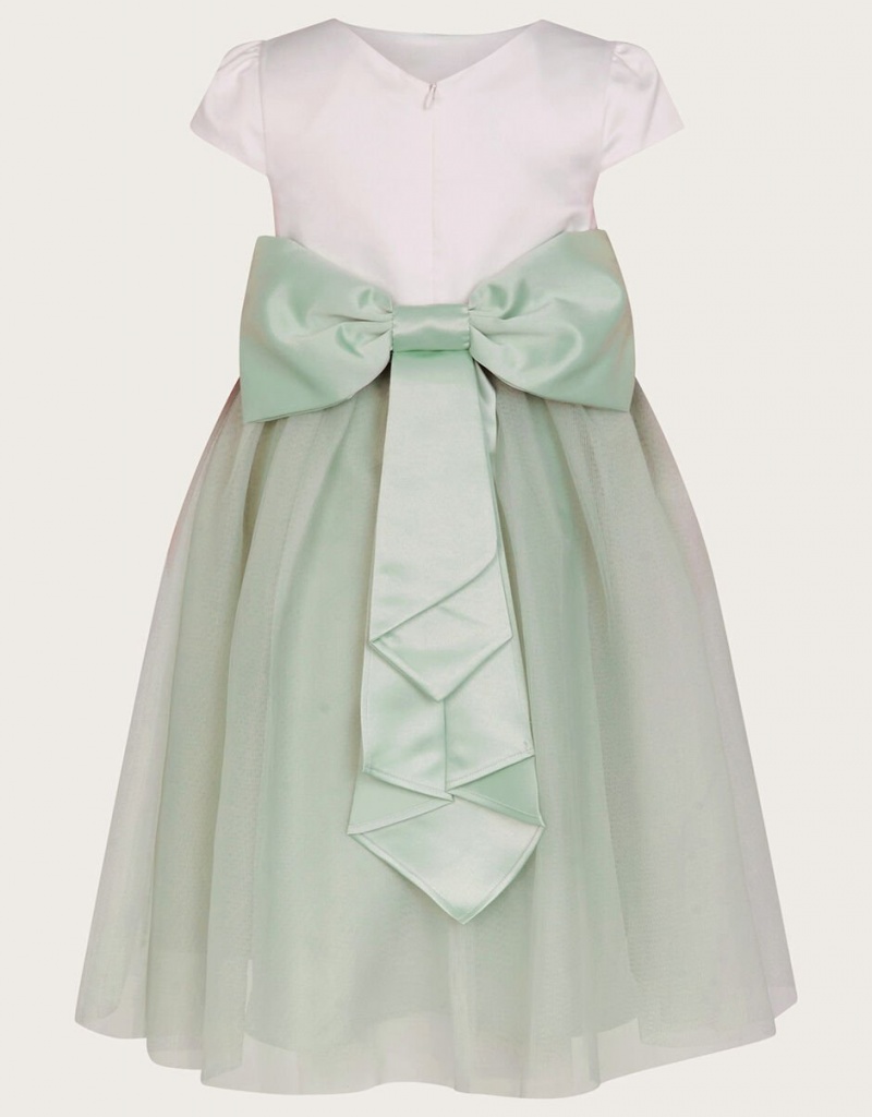 Green Kids' Monsoon Tulle Bridesmaid Dress | REP-5326