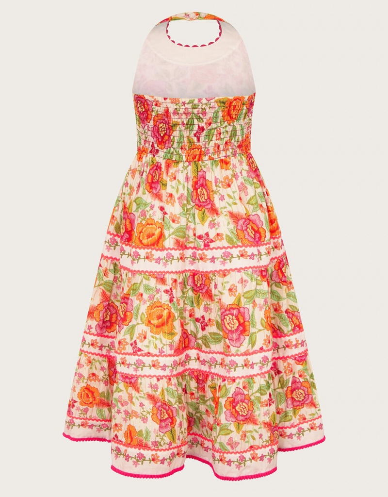 Multicolor Kids' Monsoon Heritage Floral Dress | WND-5386