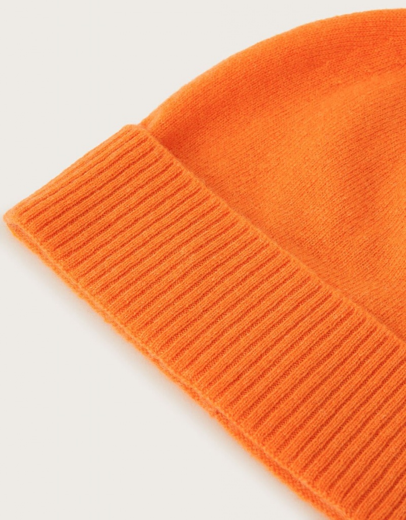 Orange Women's Monsoon Coni Cashmere Beanie Orange Hats | HZO-3020