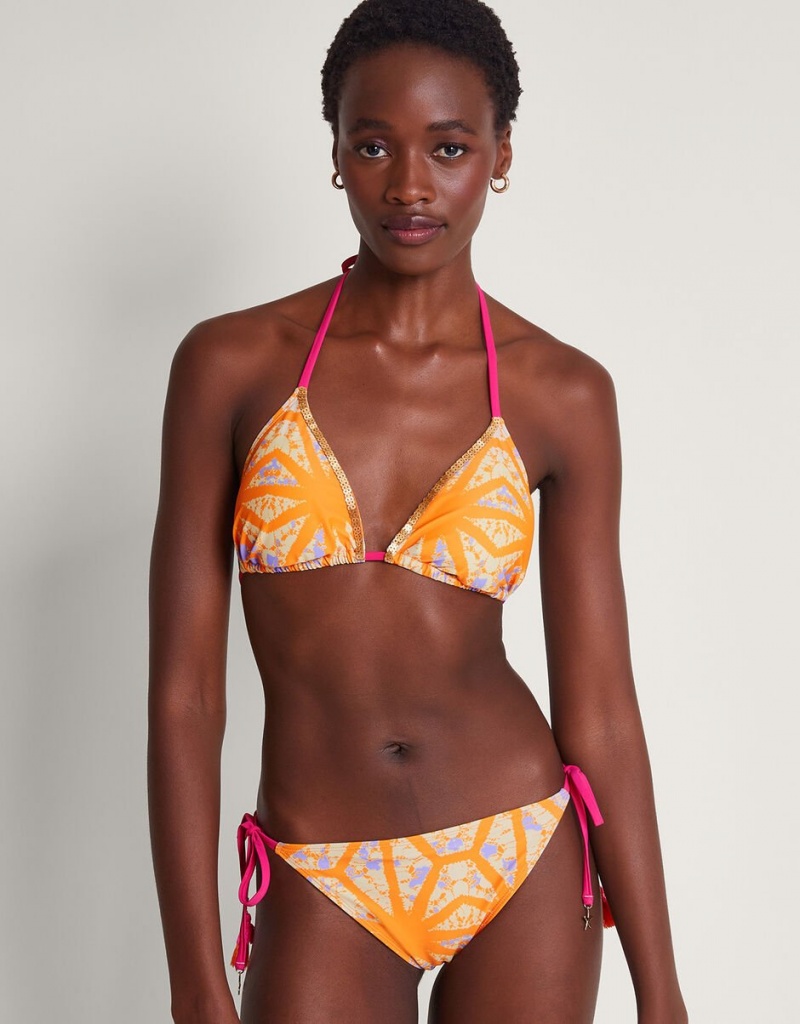 Orange Women's Monsoon Santiago Bikini Tops | QDL-9702