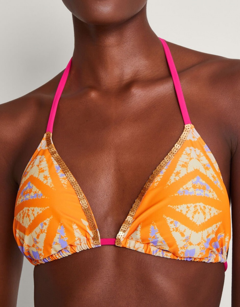 Orange Women's Monsoon Santiago Bikini Tops | QDL-9702