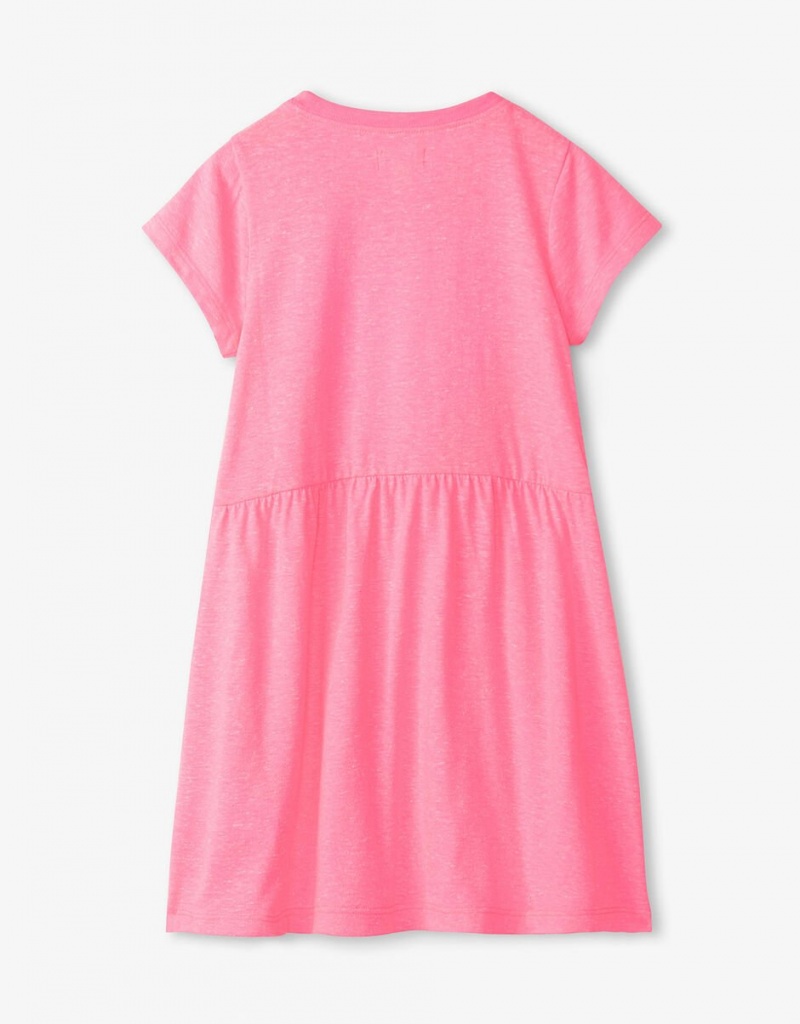 Pink Kids' Monsoon Hatley Sequin Heart Dress | JPJ-2009