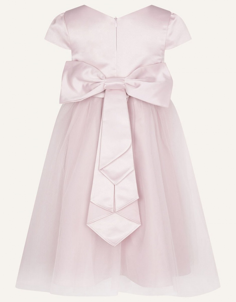 Pink Kids' Monsoon Tulle Bridesmaid Dress | PZP-3332