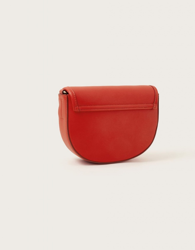 Red Women's Monsoon Clasp Cross-Body Bags | SYM-3607