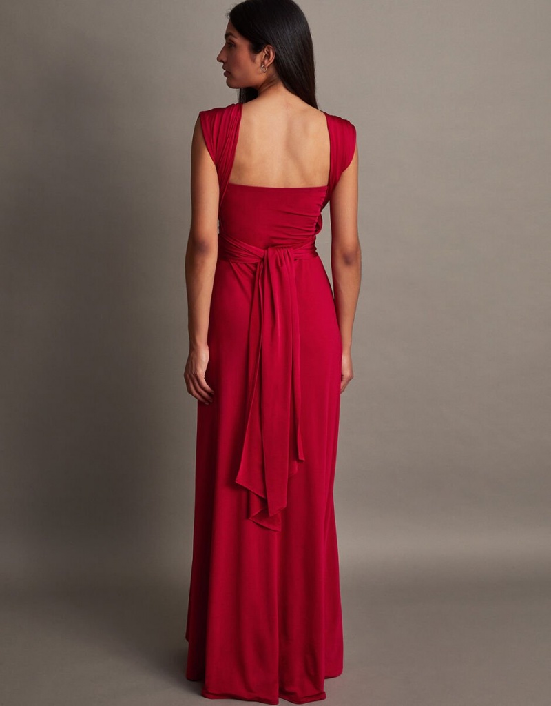 Red Women's Monsoon Thea Multiway Bridesmaid Dress | PEU-2005