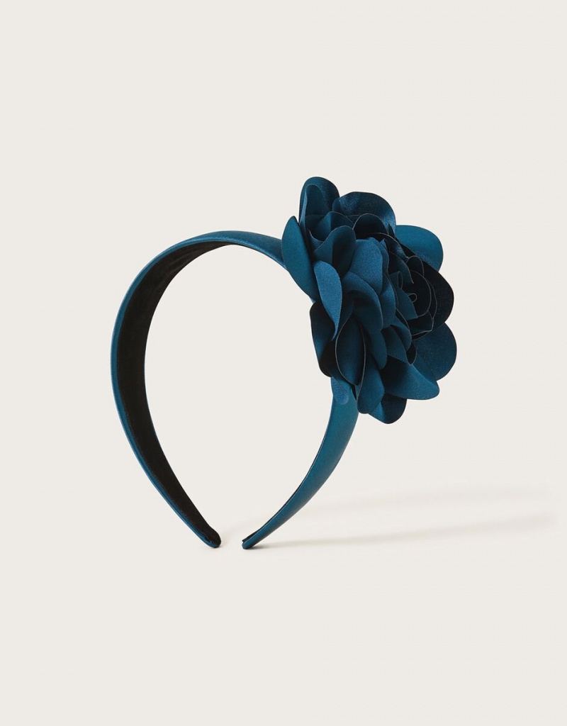 Turquoise Women's Monsoon Corsage Headband | HRI-5800