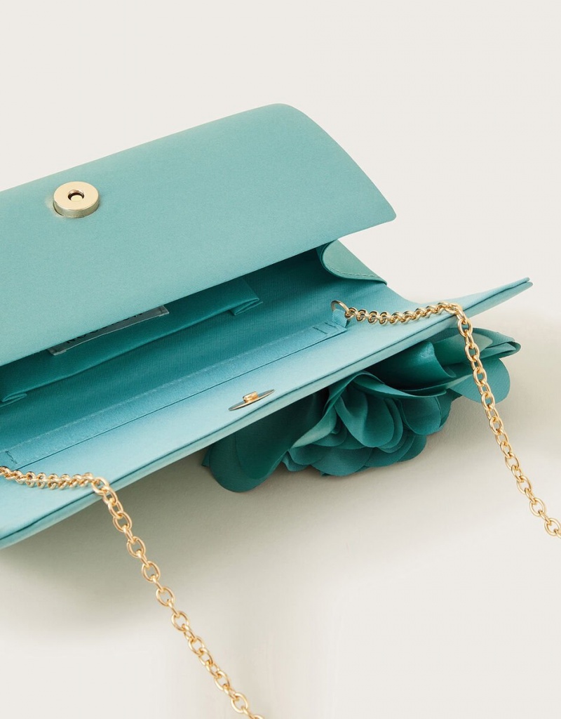 Turquoise Women's Monsoon Corsage Occasion Bags | LME-6941