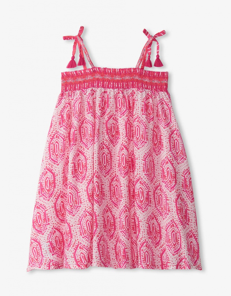 White Kids' Monsoon Hatley Mosaic Print Dress | VAH-2114