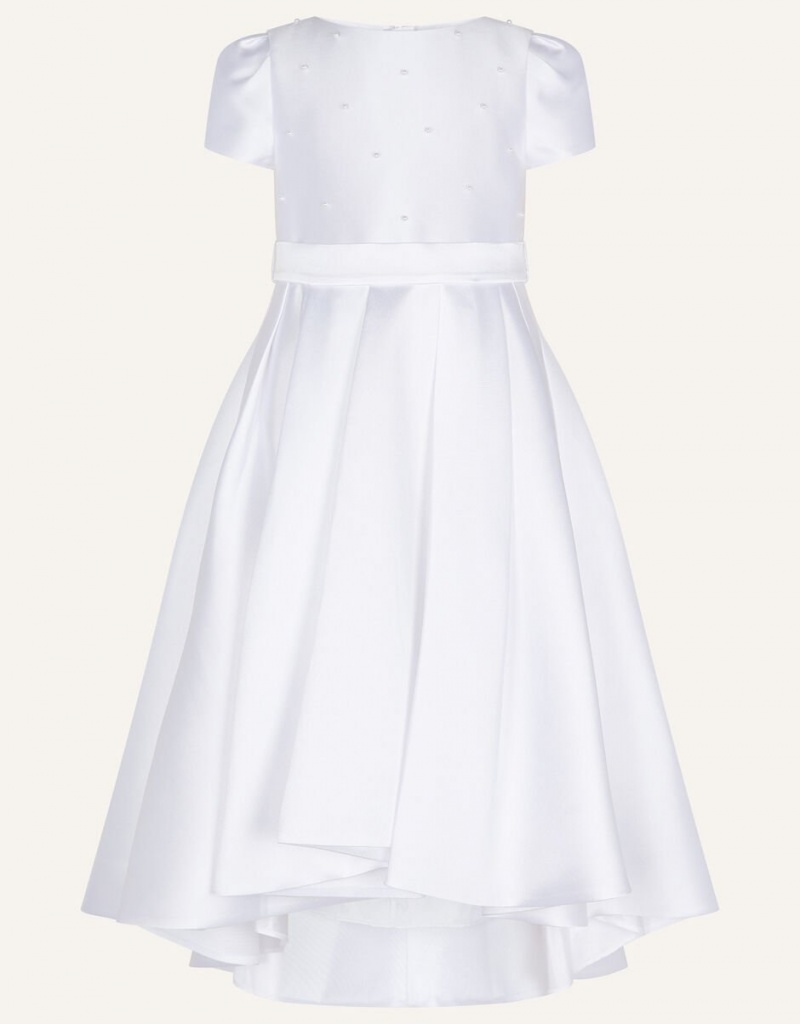 White Kids\' Monsoon Henrietta Communion Dress | CMC-4799