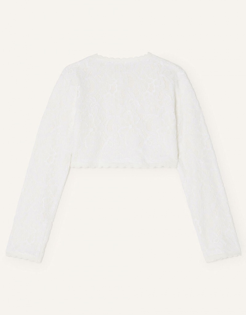 White Kids' Monsoon Lace Cardigan | JRJ-0732