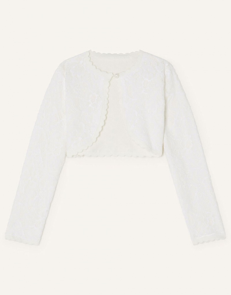 White Kids\' Monsoon Lace Cardigan | JRJ-0732