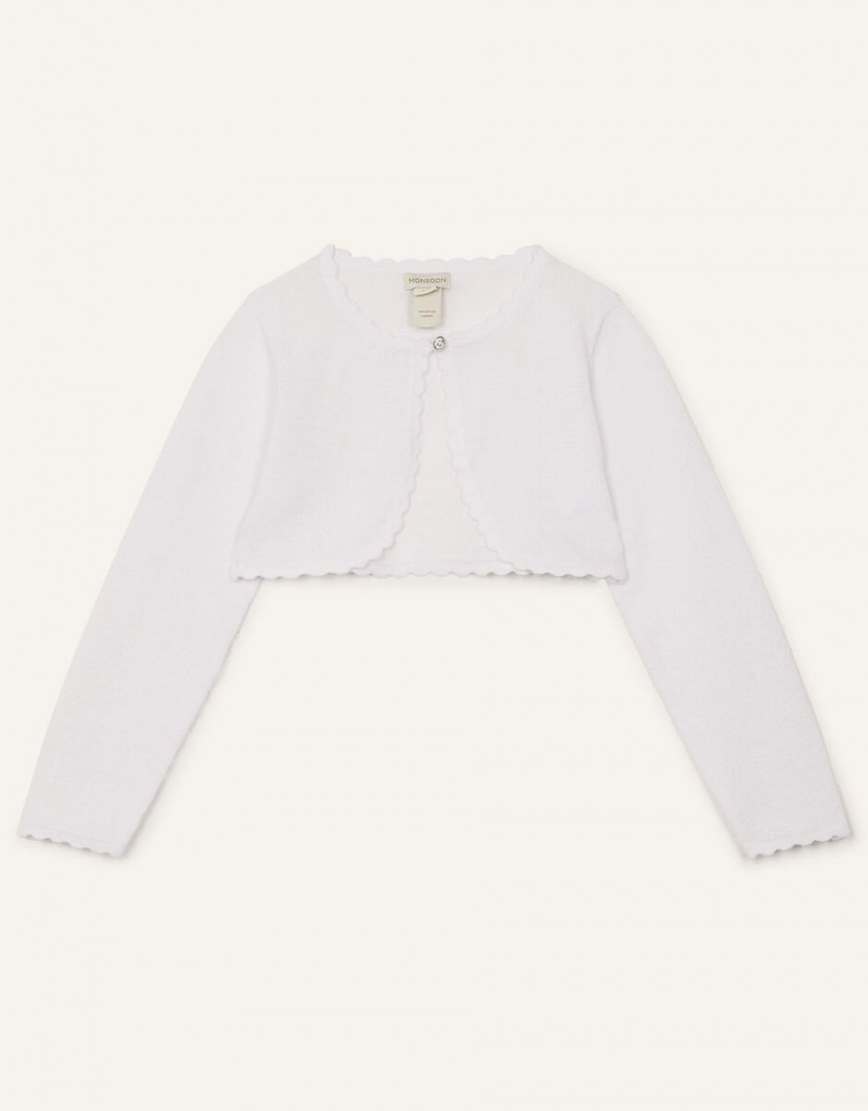 White Kids\' Monsoon Niamh Cardigan | IQD-5442