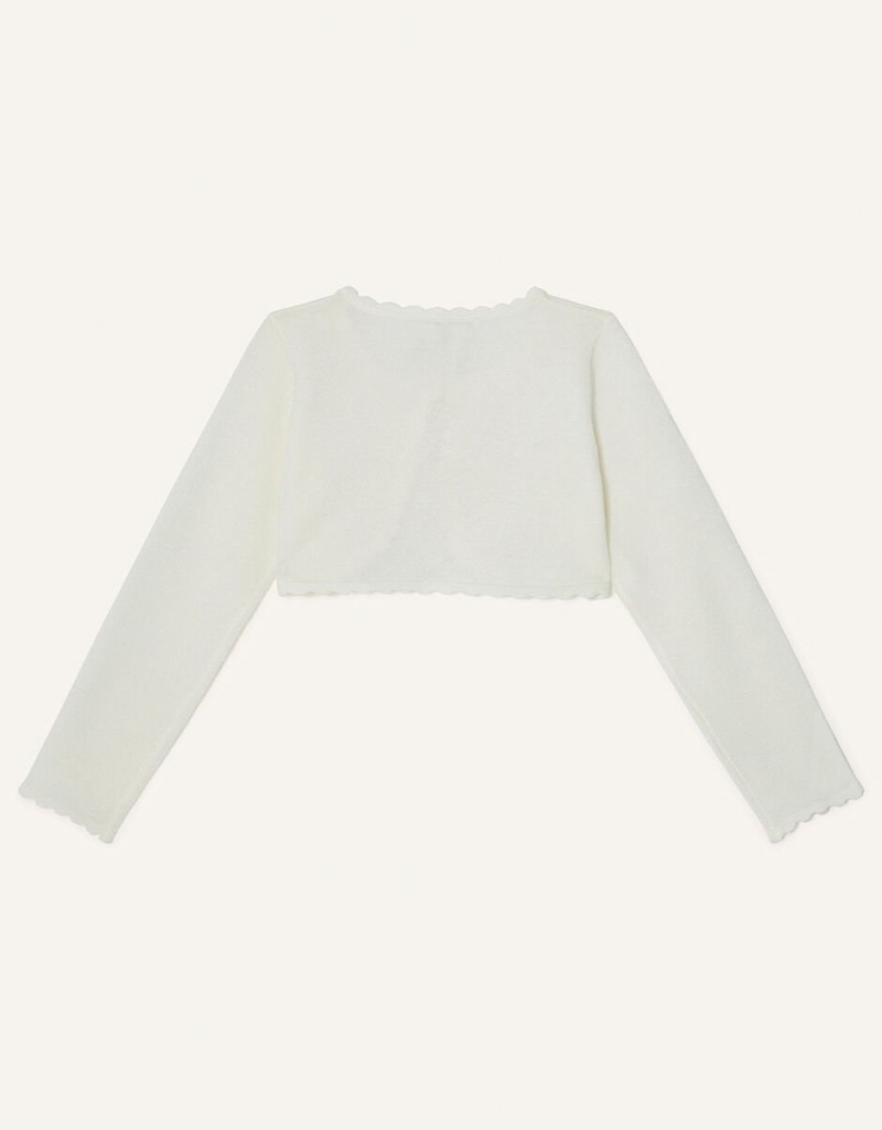 White Kids' Monsoon Niamh Cardigan | VDA-3980