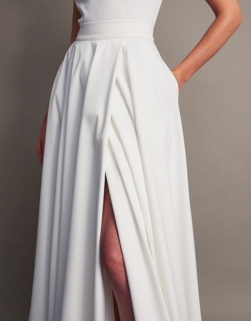 White Women's Monsoon Isla Bridal Skirts | NAL-4230